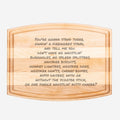 Arched Wood Cutting Board with Groove - 12" x 9"