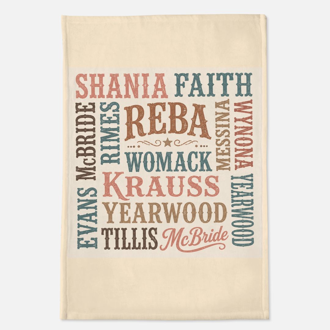 F. COUNTRY ARTIST BLANKET